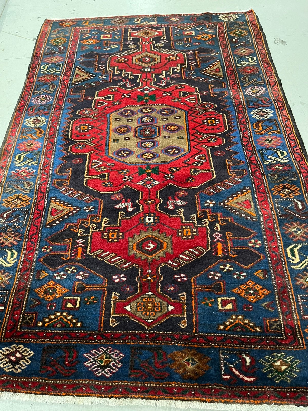 Perzisch Tapijt handgemaakte iran 203x131,, Ophalen, 200 cm of meer, Zo goed als nieuw, Rechthoekig