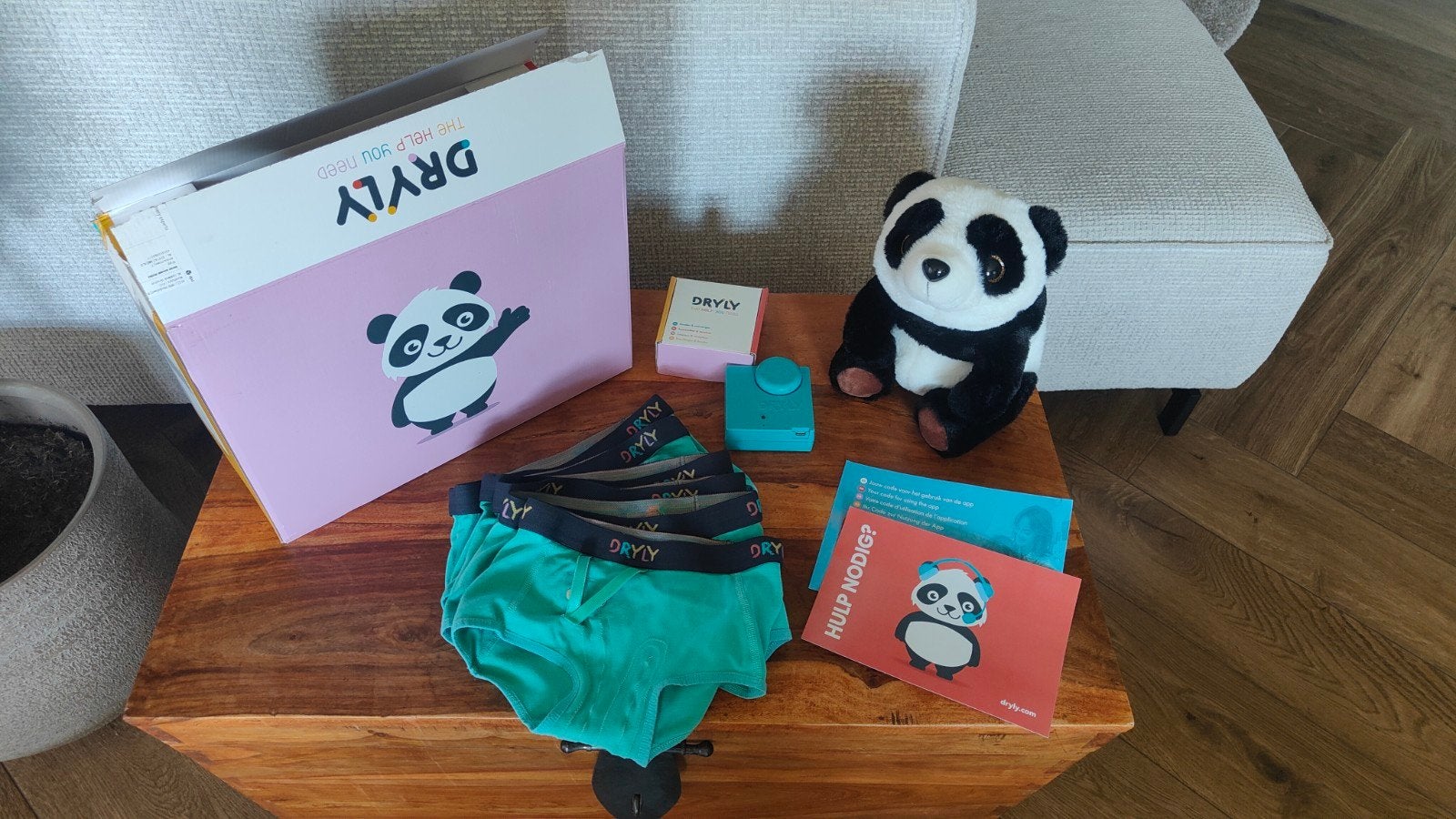 Dryly plaswekker set - Panda editie, Ophalen, Zo goed als nieuw, Dryly, Jongetje of Meisje