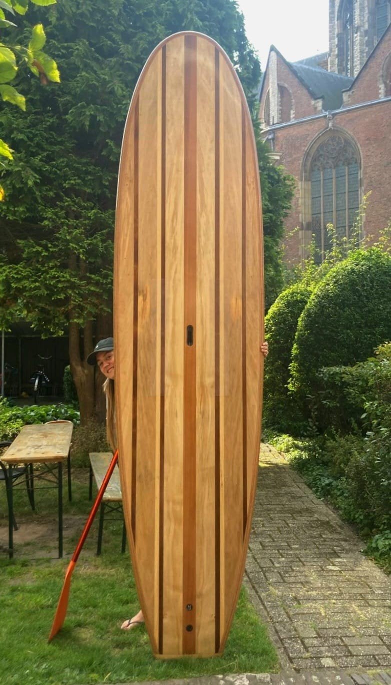 Houten SUP paddleboard, Ophalen of Verzenden, Nieuw, SUP-boards