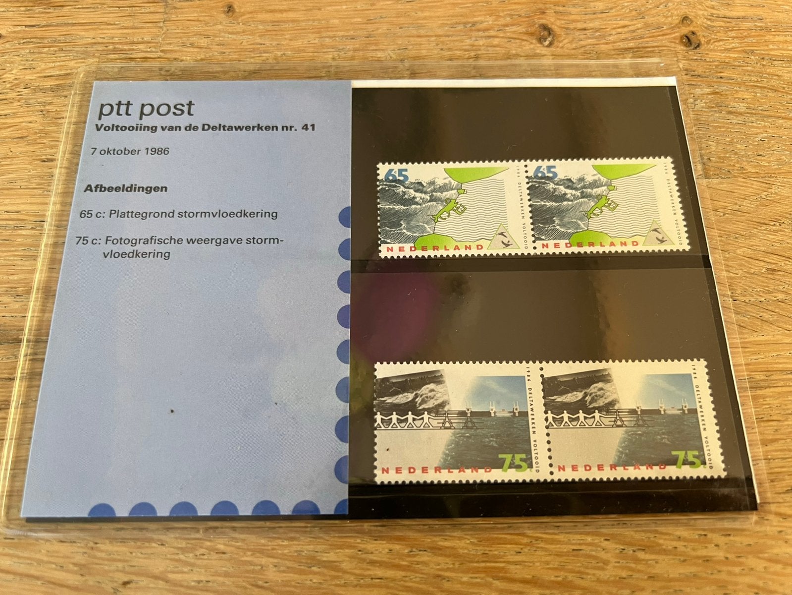 PTT Postzegelmapje 1986 Deltawerken, Ophalen of Verzenden, Na 1940, Postfris