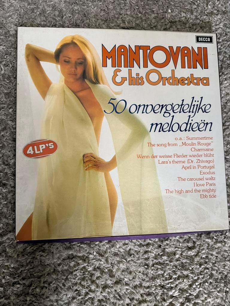 Mantovani & His Orchestra - 50 onvergetelijke melodieën, Ophalen of Verzenden, Gebruikt, 12 inch