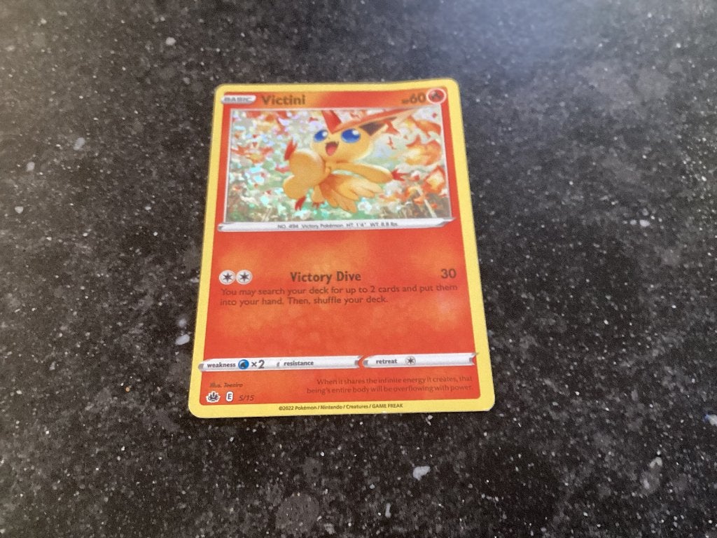 Pokemon kaart Victini, Ophalen of Verzenden, Nieuw, Losse kaart