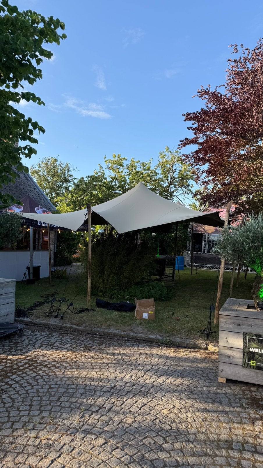 Stockverkoop stretchtenten 6x8/6x10/7,5x10, Ophalen, Nieuw, Minder dan 5 meter