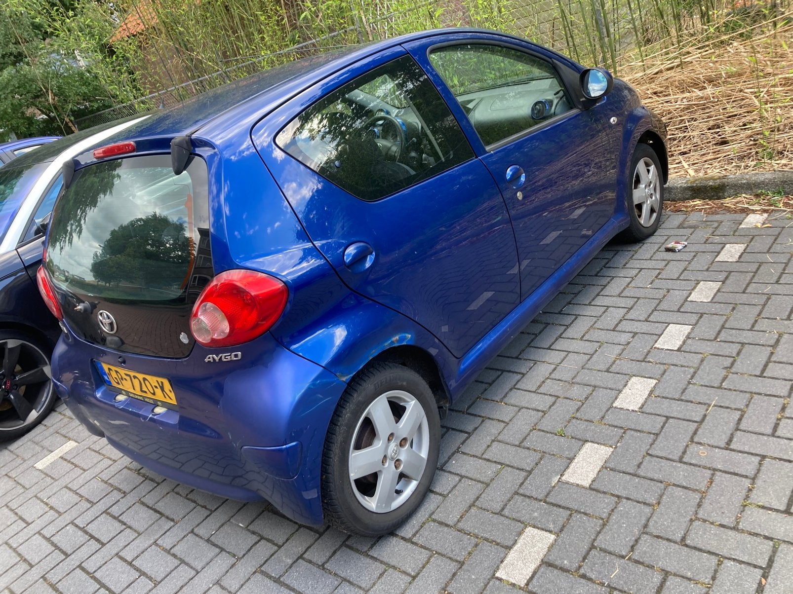 Toyota Aygo 1.0 12V Vvt-i 5DRS 2007 Blauw, Ophalen of Verzenden, Nieuw, Toyota, Spatbord