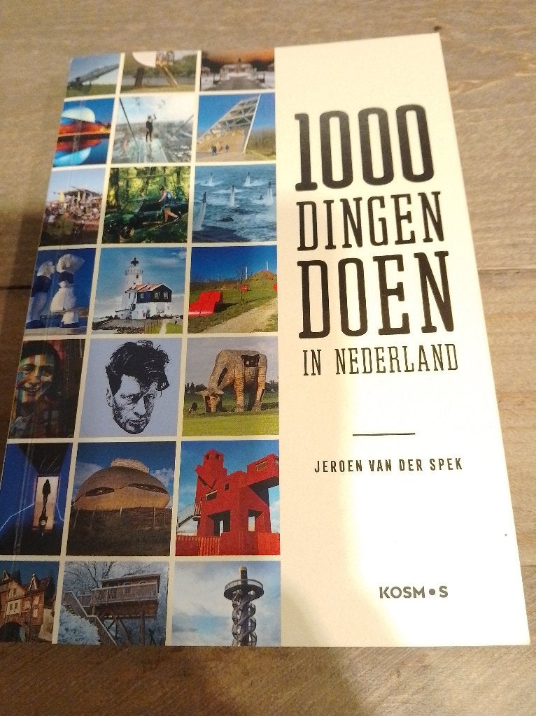 Jeroen van der Spek - 1000 dingen doen in Nederland, Boeken, Reisgidsen, Zo goed als nieuw, Reisgids of -boek, Benelux, Overige merken
