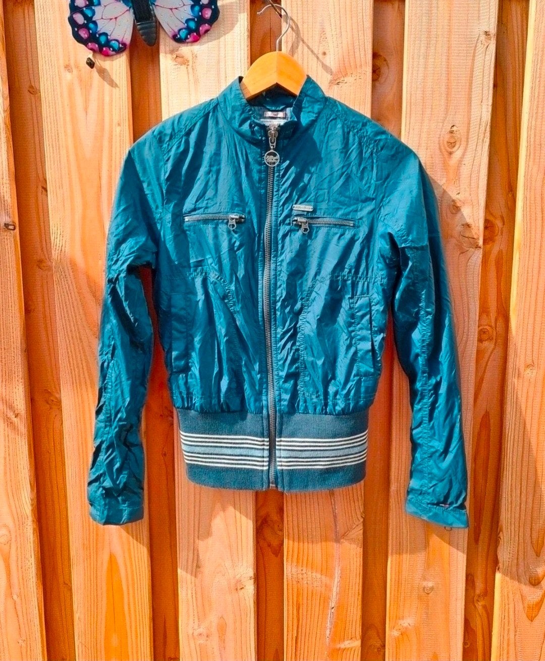Tommy Hilfiger Denim jasje, maat S, blauw, Blauw, Ophalen of Verzenden, Maat 36 (S), Gedragen