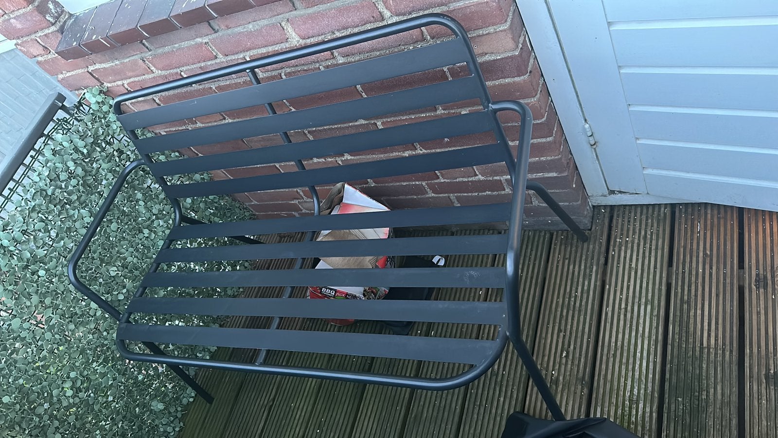 Bankje, Tuin en Terras, Tuinbanken, Ophalen, Zo goed als nieuw, Metaal