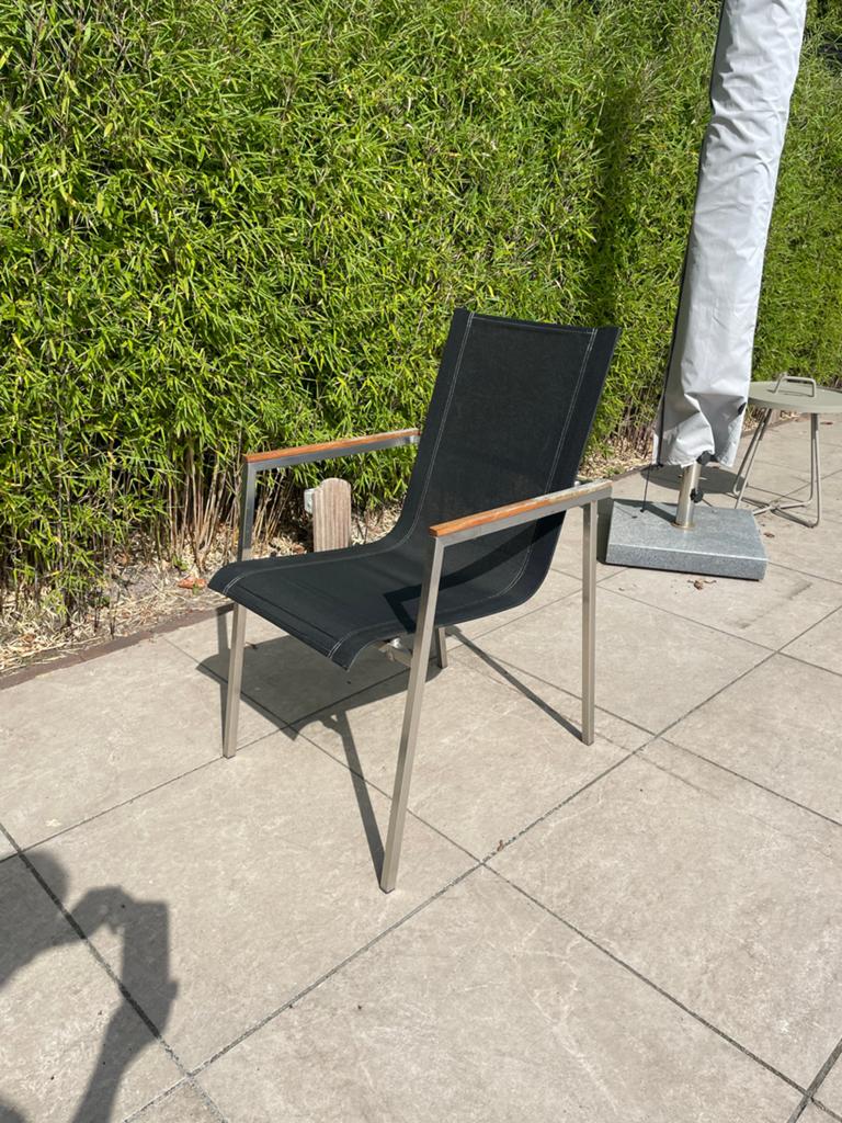 12 Bernstein tuinstoelen (4 met lichte schade), Tuin en Terras, Tuinstoelen, Ophalen, Gebruikt, Overige materialen