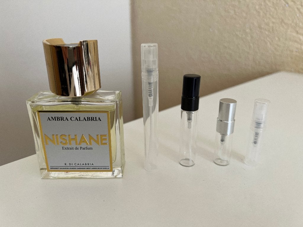 Nishane – Ambra Calabria decant sample split parfum, Verzenden, Nieuw