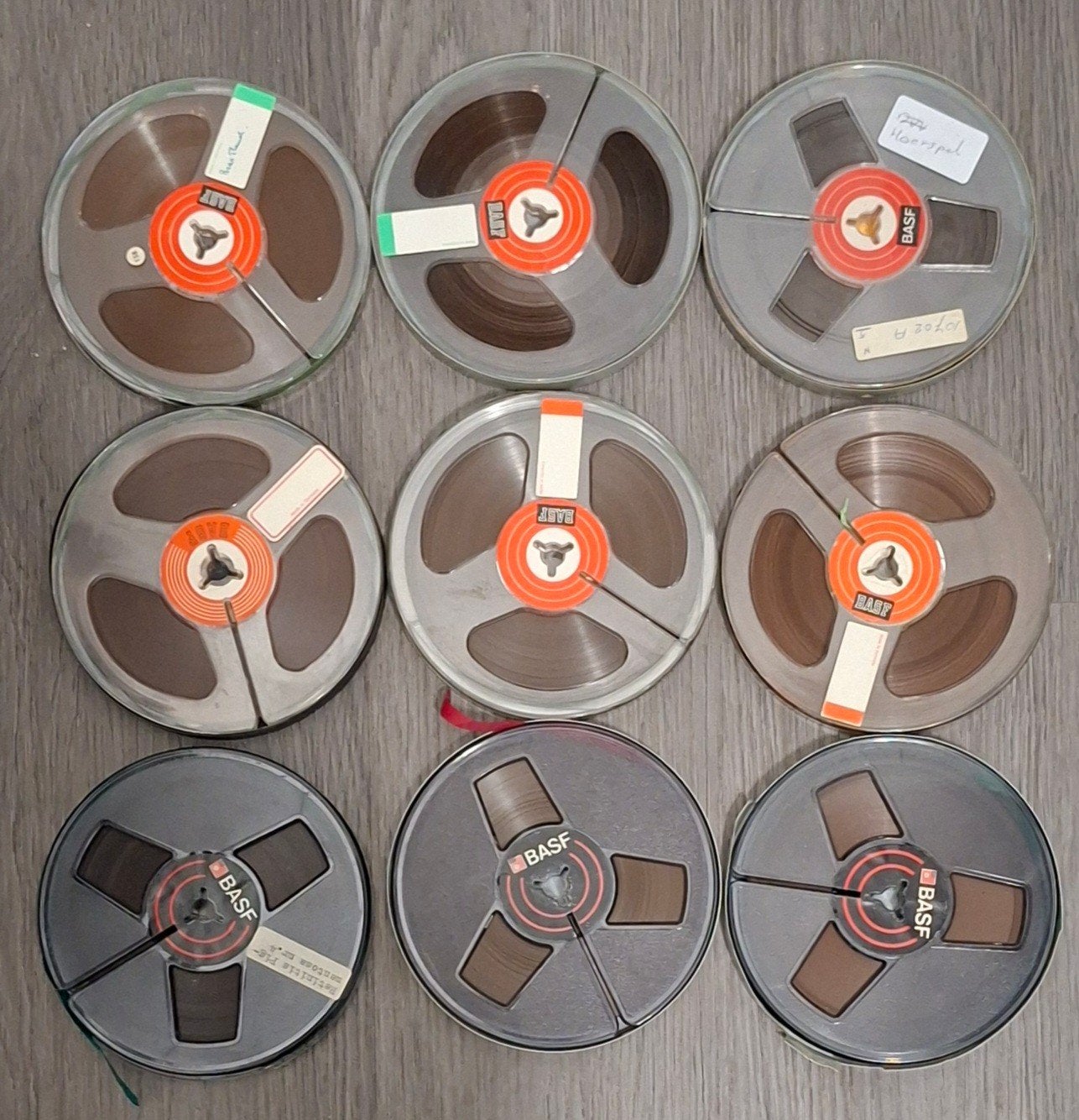9 bandrecorder banden 12,5 cm, Ophalen of Verzenden, Onderdeel, Met banden