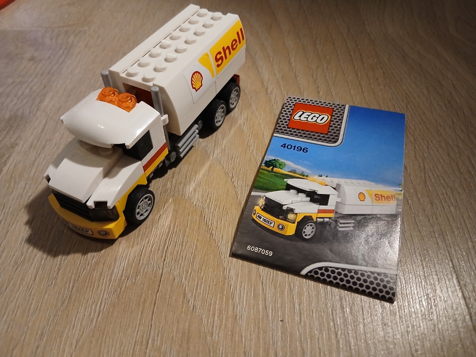 Lego Shell Tankwagen 40196 compleet met boekje, Gebruikt, Overige thema's, Verzenden, Lego