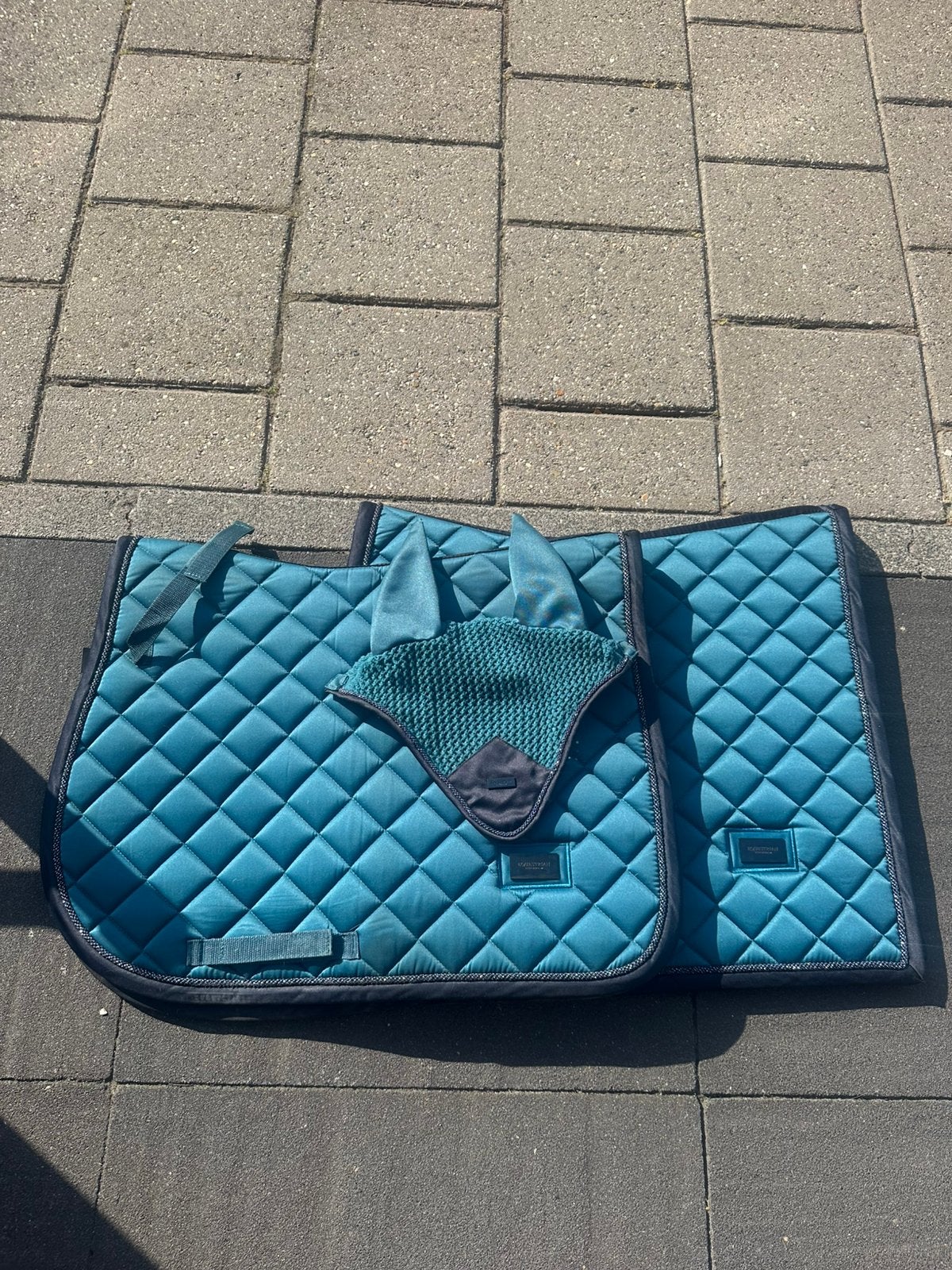 Equestrian Stockholm set aurora blue, Dieren en Toebehoren, Paarden en Pony's | Dekens en Dekjes, Zo goed als nieuw, Ophalen of Verzenden