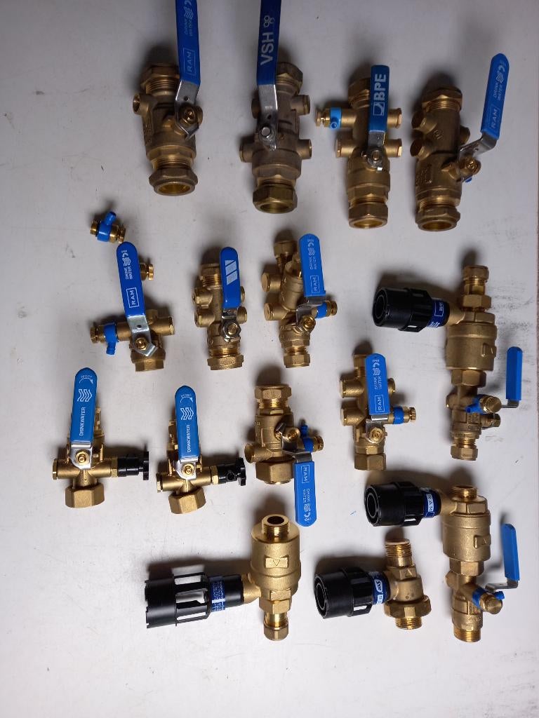 afsluiters water kraan, Ophalen of Verzenden, Nieuw, Koper, Kraan