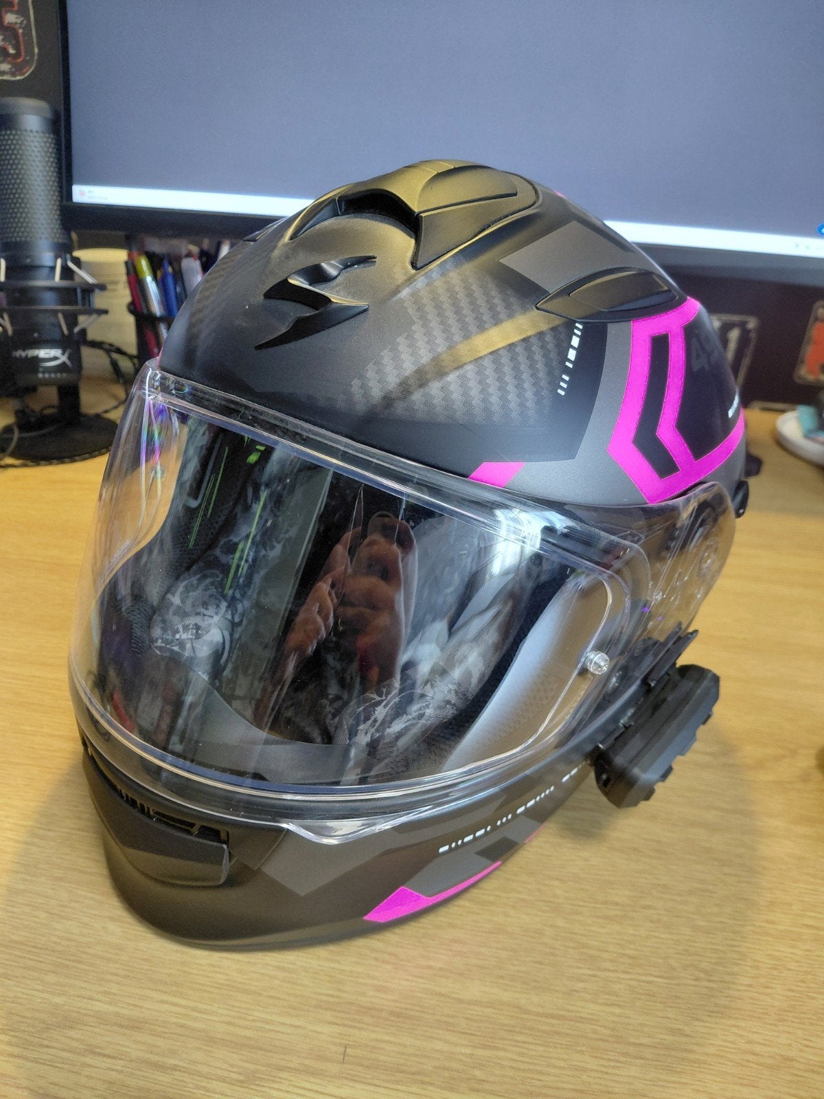 Scorpion 491 motorhelm met Cardo Spirit - Maat S, Ophalen of Verzenden