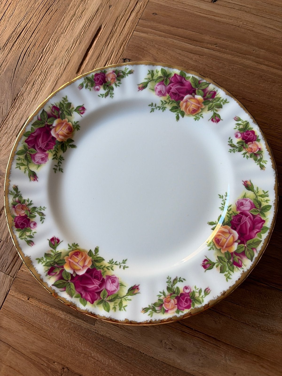 Royal Albert Old Country Roses Ontbijtbordje (4 stuks), Ophalen of Verzenden