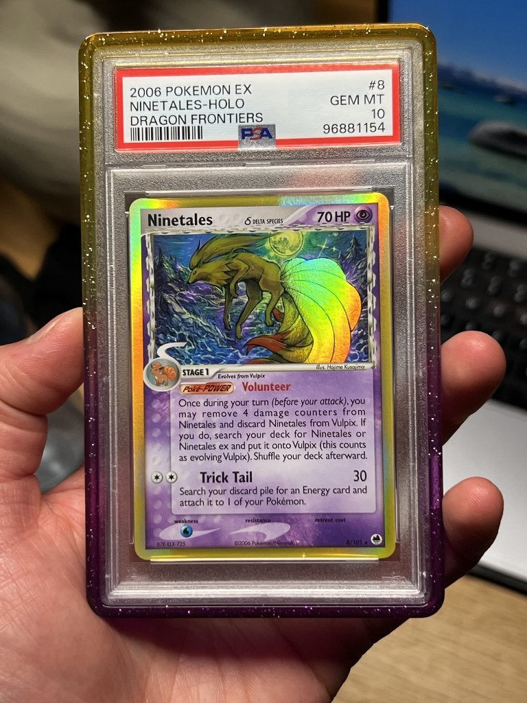 Pokemon Ninetales Holo Dragon Frontiers PSA 10, Ophalen of Verzenden, Zo goed als nieuw, Overige typen, Foil