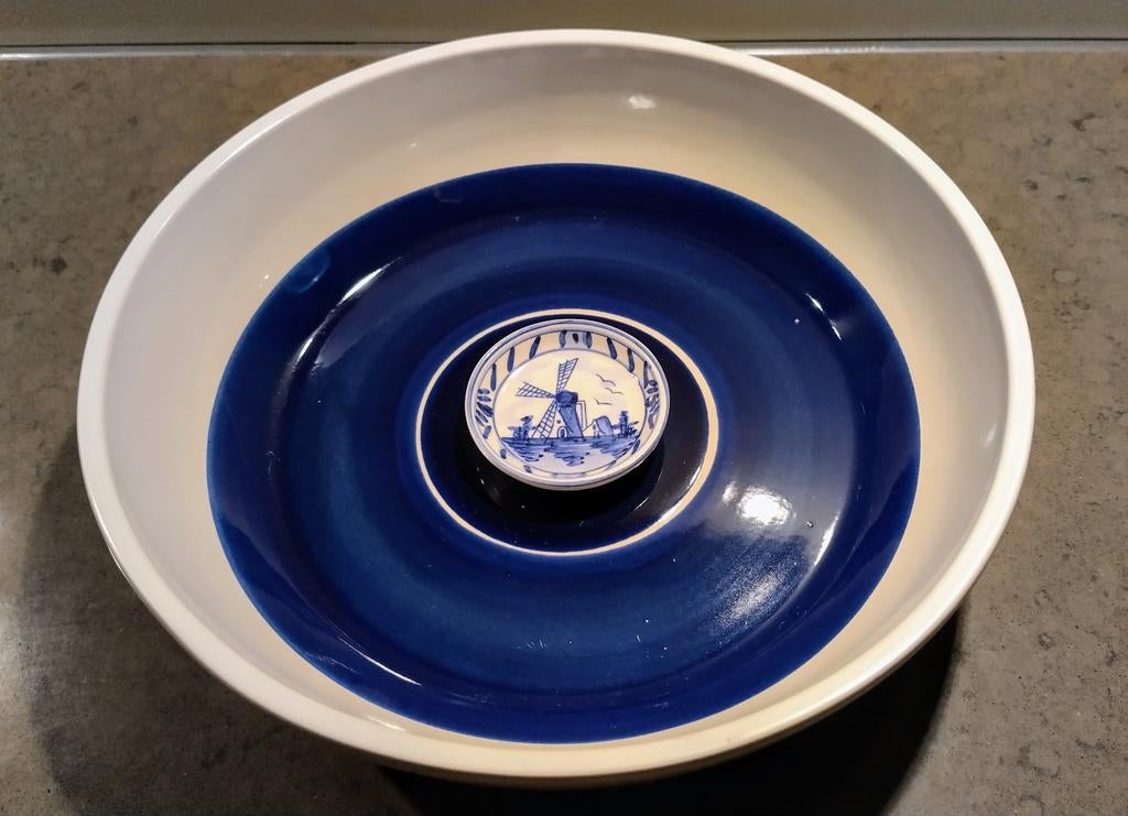 Hollandsche waaren Delfts blauwe schaal, Antiek en Kunst, Ophalen of Verzenden