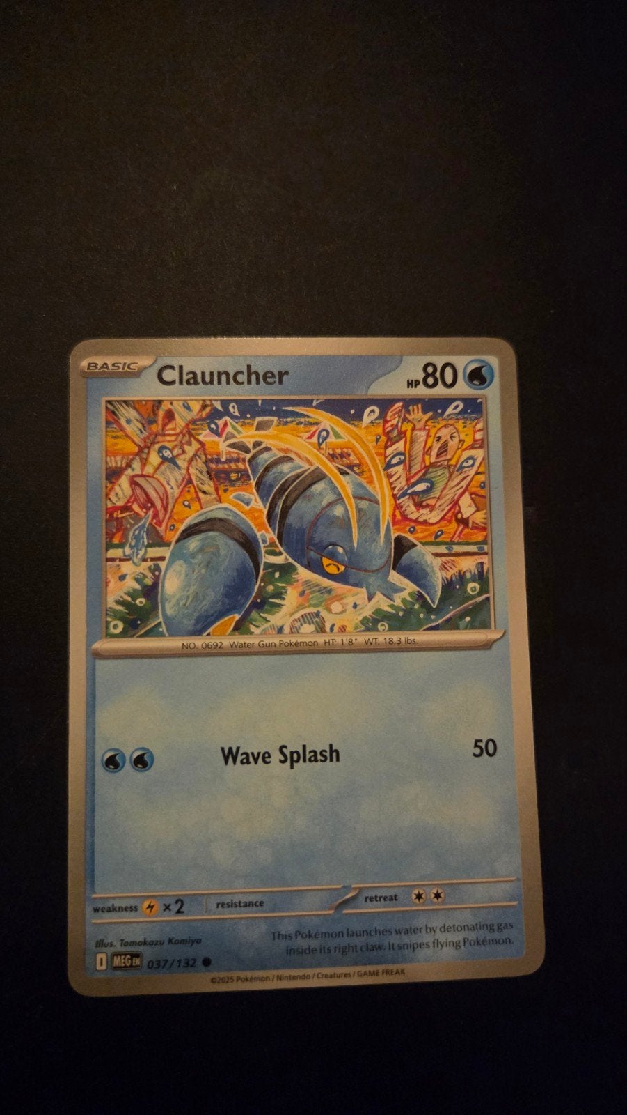 Clauncher 037/132 - Mega Evolution Pokémon Kaart, Verzenden, Zo goed als nieuw, Losse kaart