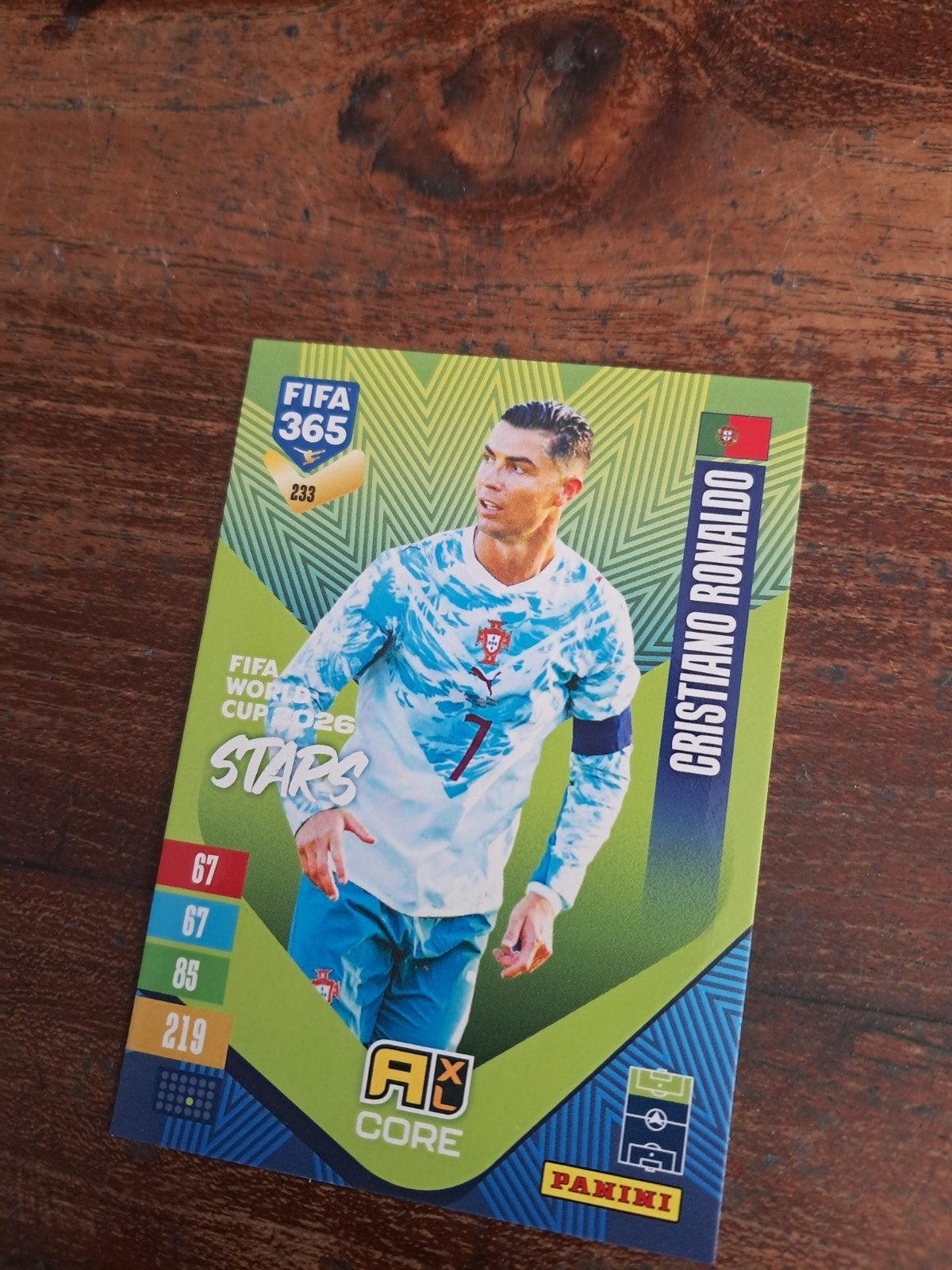 ADRENALYN XL Panini 2027. Cristiano Ronaldo 233., Ophalen of Verzenden, Nieuw, Plaatje