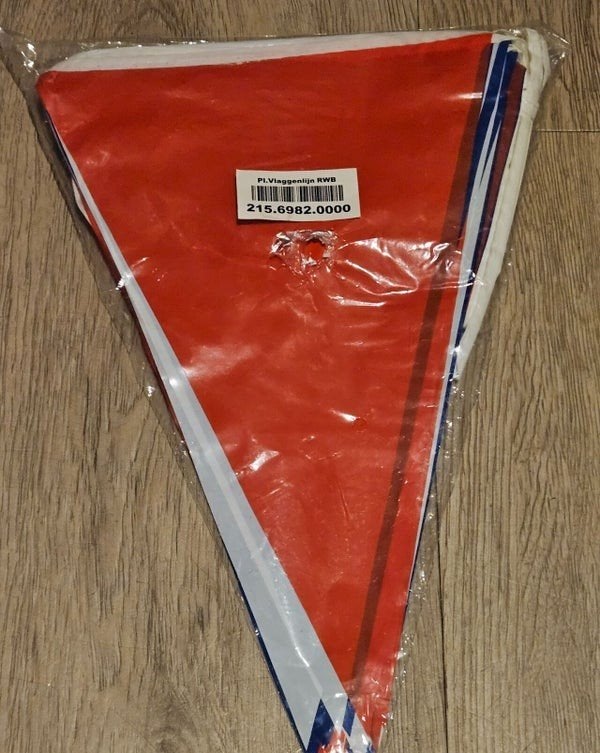 rood wit blauw vlaggenlijn, Onbekend, Nieuw, Ophalen of Verzenden, Onbekend