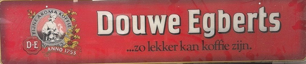 Mooi douwe egbert koffie reclame borden twee stuks, Ophalen, Zo goed als nieuw, Reclamebord
