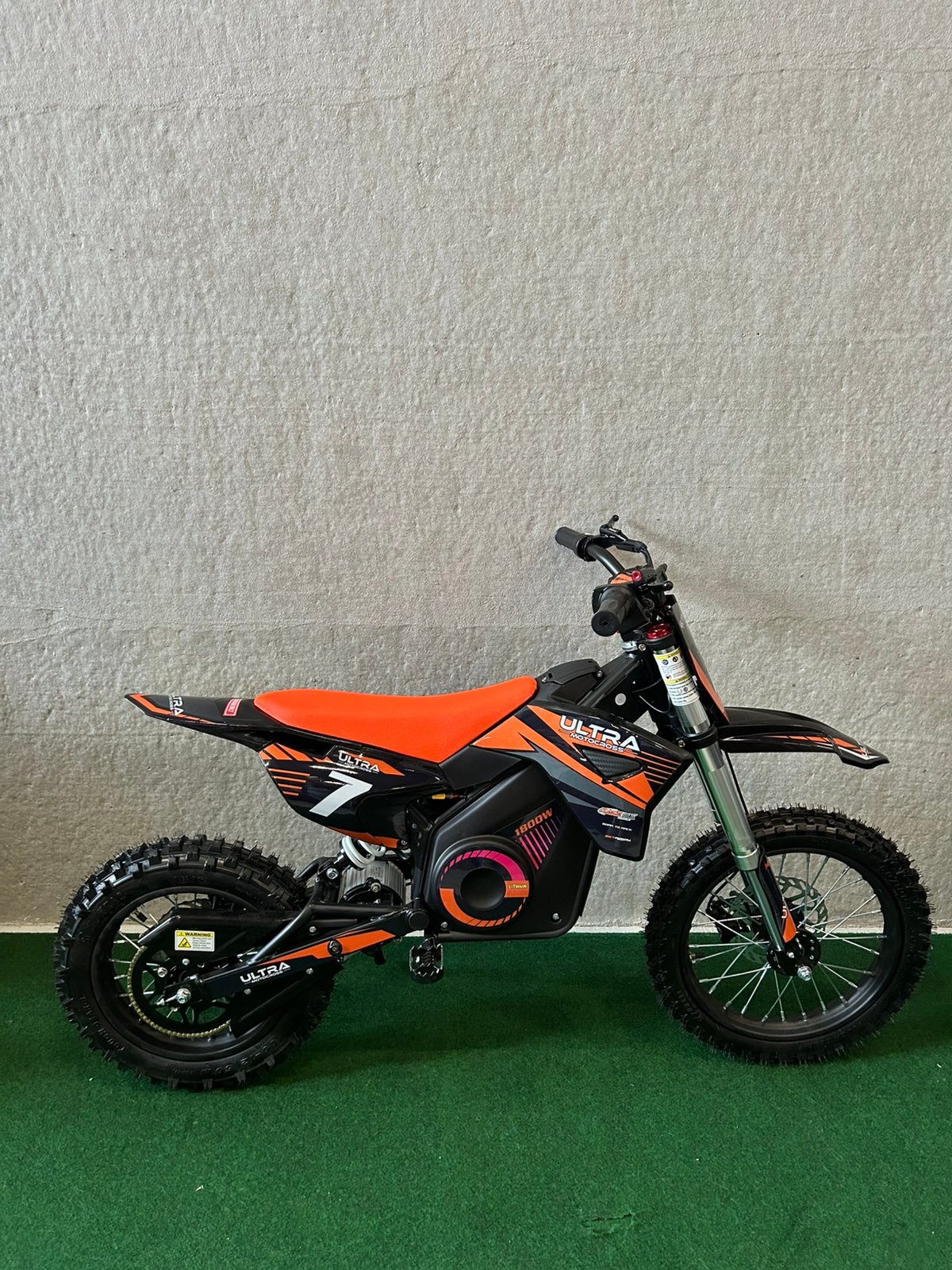 Nieuwe Ultra 1800 watt elektrische oranje kinder crossmotor, Ophalen, Nieuw, Ultra, Afspraakpunt.nl