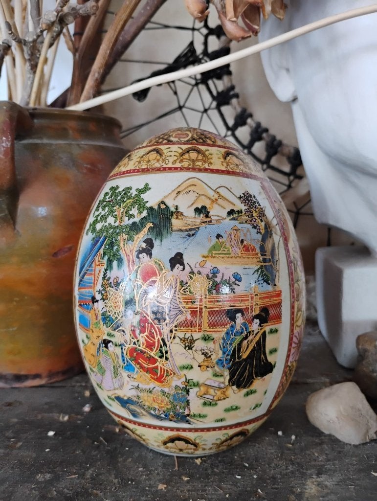 handpainted Chinese porcelain Satsuma, Ophalen of Verzenden