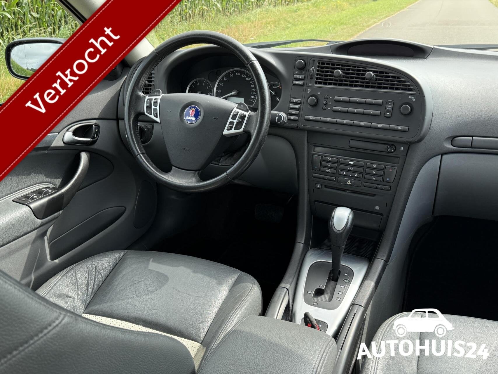 Saab 9-3 Aero 2.0T Automaat | Youngtimer | Trekhaak | 210PK, Auto's, 1998 cc, Gebruikt, Met garantie (alle), Leder en Stof