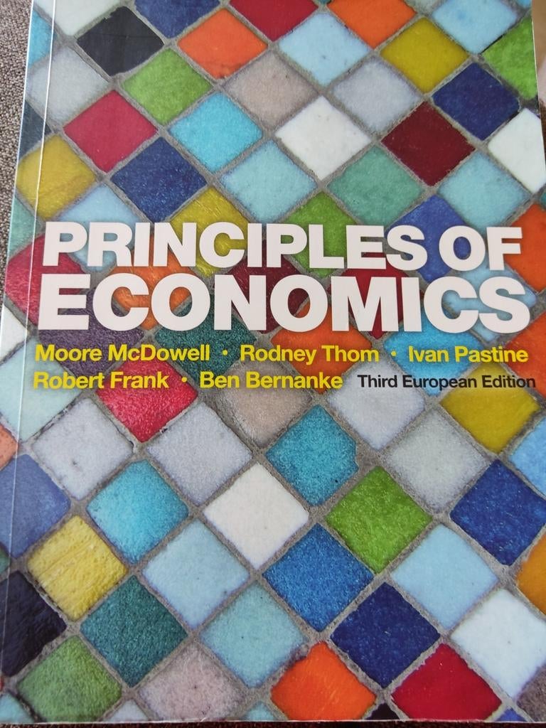 Principles of Economics - Third European Edition, Boeken, Studieboeken en Cursussen, Ophalen of Verzenden, Alpha, Zo goed als nieuw