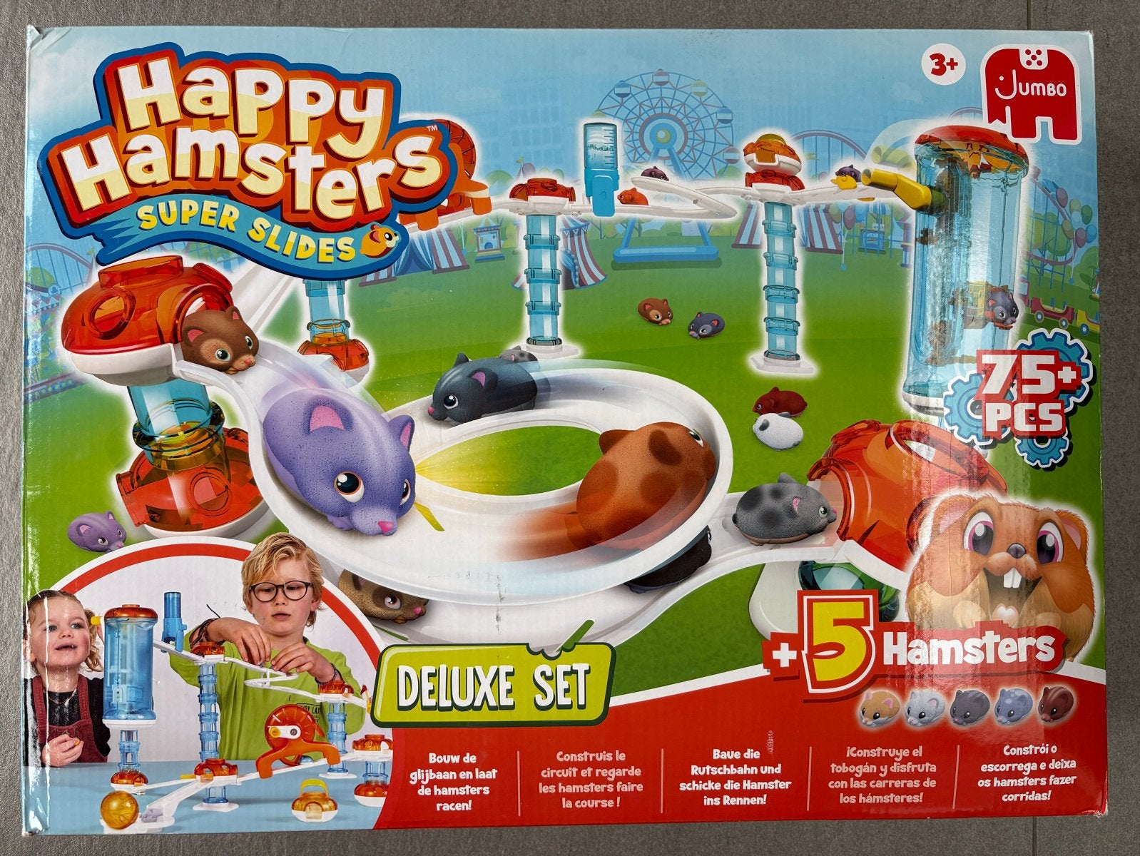 Happy Hamsters Super Slides Deluxe Set - Jumbo, Ophalen of Verzenden, Zo goed als nieuw, Jongen of Meisje