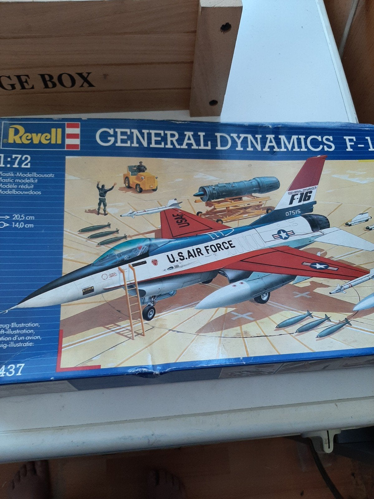 Revell General Dynamics F-16A modelbouw vliegtuig 1:72, Ophalen, 1:72 tot 1:144, Gebruikt, Revell