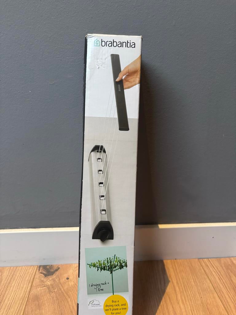 Brabantia uitschuifbaar droogrek - Nieuw in doos, Tuin en Terras, Droogmolens en Wasrekken, Ophalen of Verzenden, Zo goed als nieuw