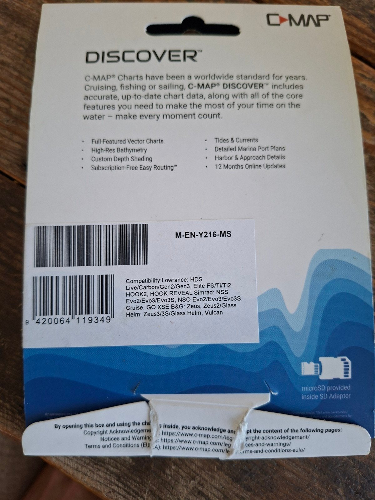C-MAP Discover M-EN-Y216-MS Benelux Inland & Coastal, Watersport en Boten, Ophalen of Verzenden, Nieuw, Kaartplotter of Fish Finder