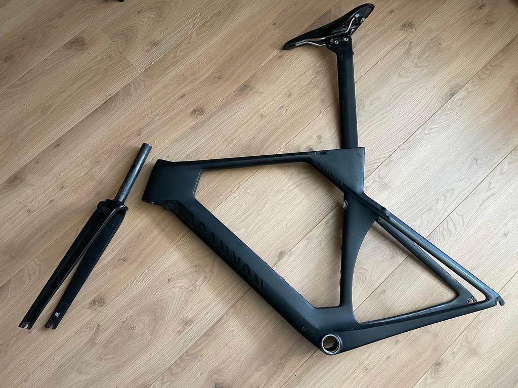 Canyon Speedmax CF frameset 2018 - Stealth Black (M), Fietsen en Brommers, Fietsonderdelen, Ophalen, Frame, Gebruikt, Tijdrit-/triatlonfiets