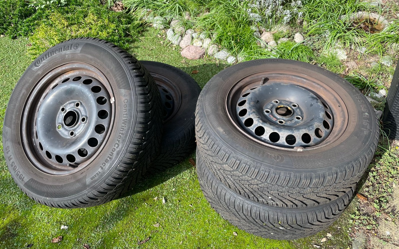 Stalen velgen met winterbanden 15 inch, Ophalen, 15 inch, Velg(en), 185 mm