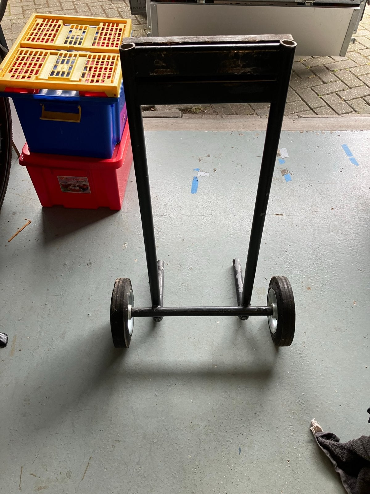 Karretje voor buitenboordmotor - 85x50 cm, Watersport en Boten, Ophalen, Gebruikt, Motor en Techniek