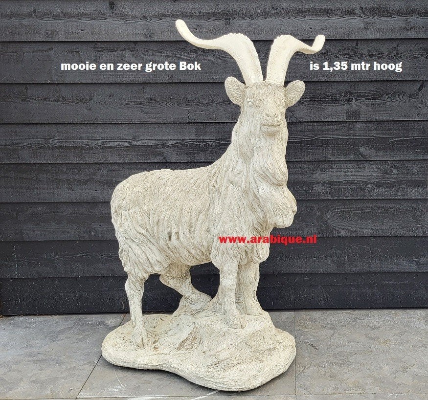 Grote  Bok beton, Ophalen of Verzenden, Gebruikt, Beton, Dierenbeeld