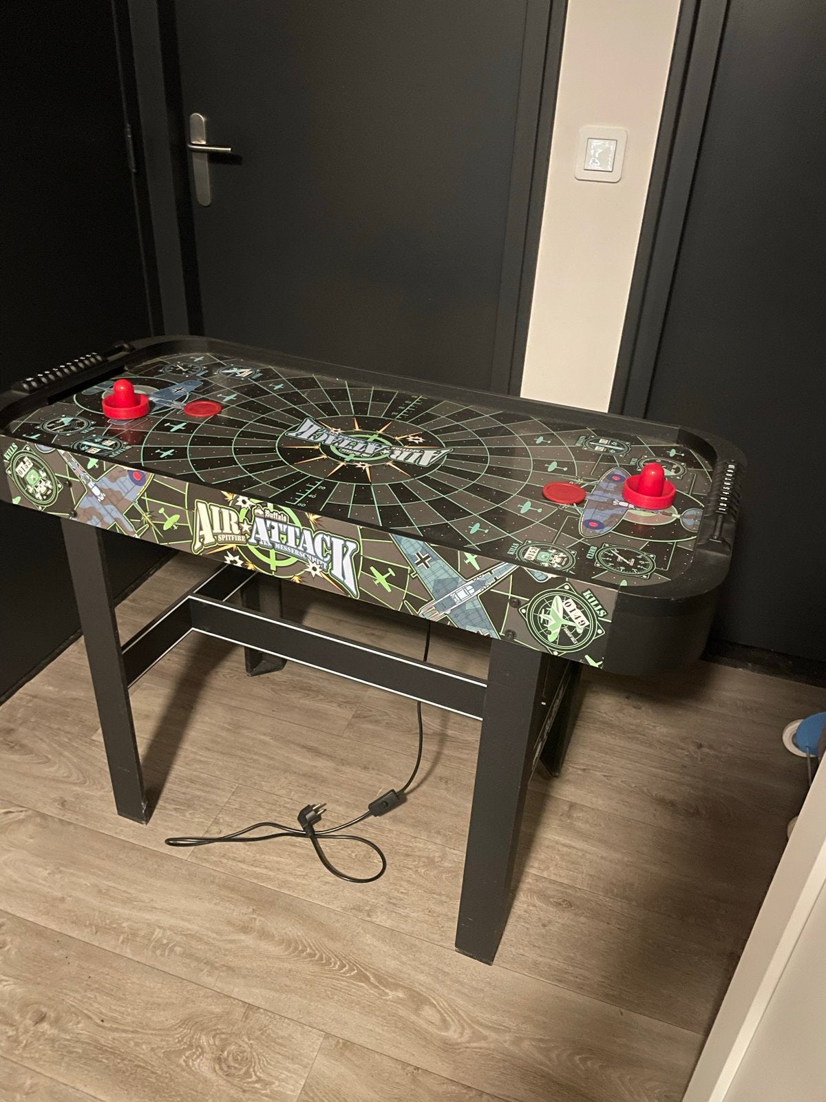 Air Attack Airhockey Tafel - Zo goed als nieuw, Een of twee spelers, Ophalen, Zo goed als nieuw