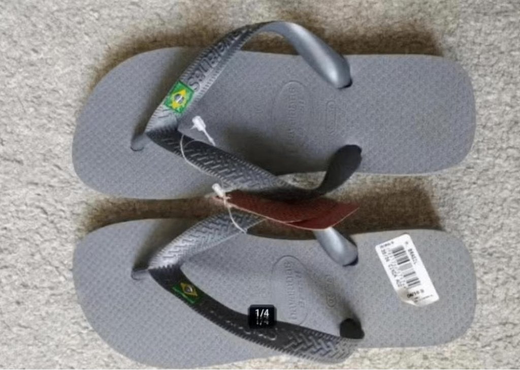 Havaianas Brasil grijs Eur maat 37/38 nieuw, Jongen of Meisje, Overige typen, Nieuw, Ophalen of Verzenden