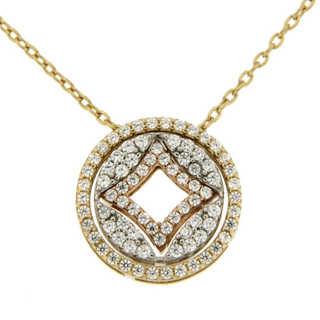 Luxe 14k Tricolor Collier – Eindeloos Variëren, Ophalen of Verzenden, Zo goed als nieuw, Goud