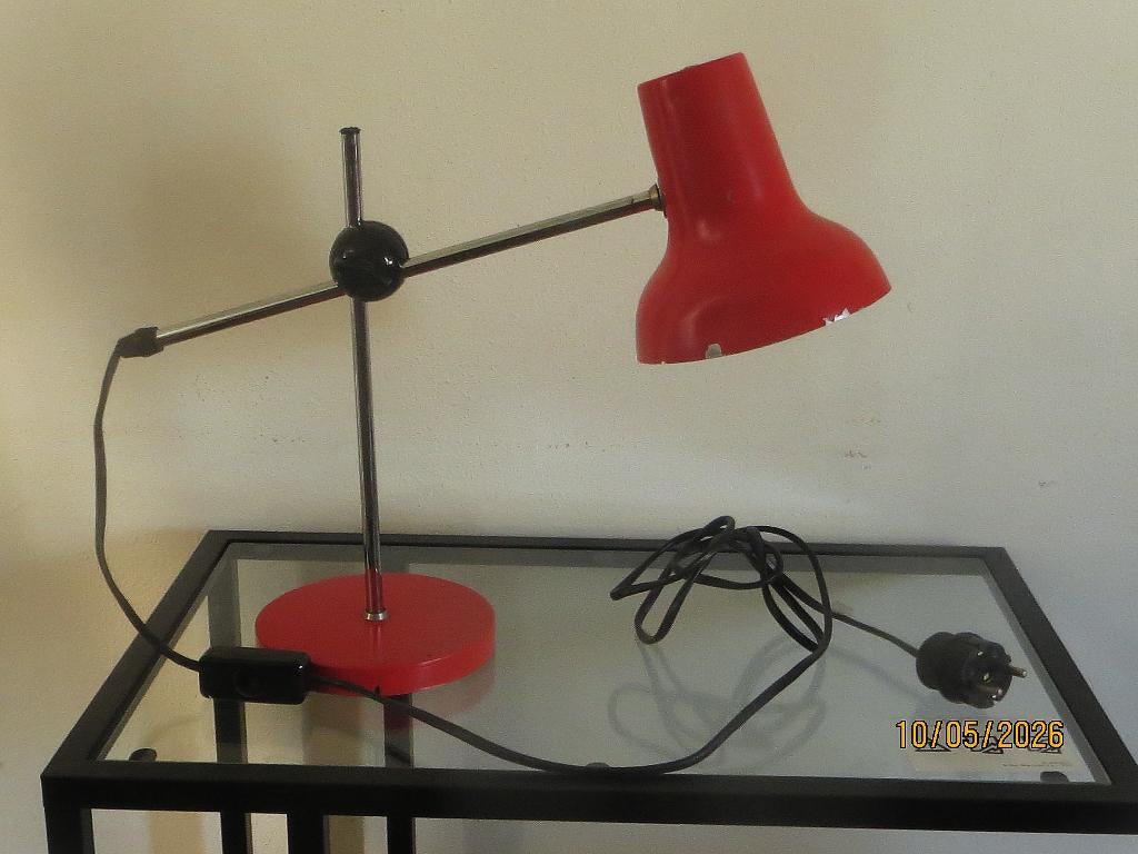 Tafellamp Sis 60e jaren, Gebruikt, Ophalen of Verzenden, Retro/vintage,, Metaal