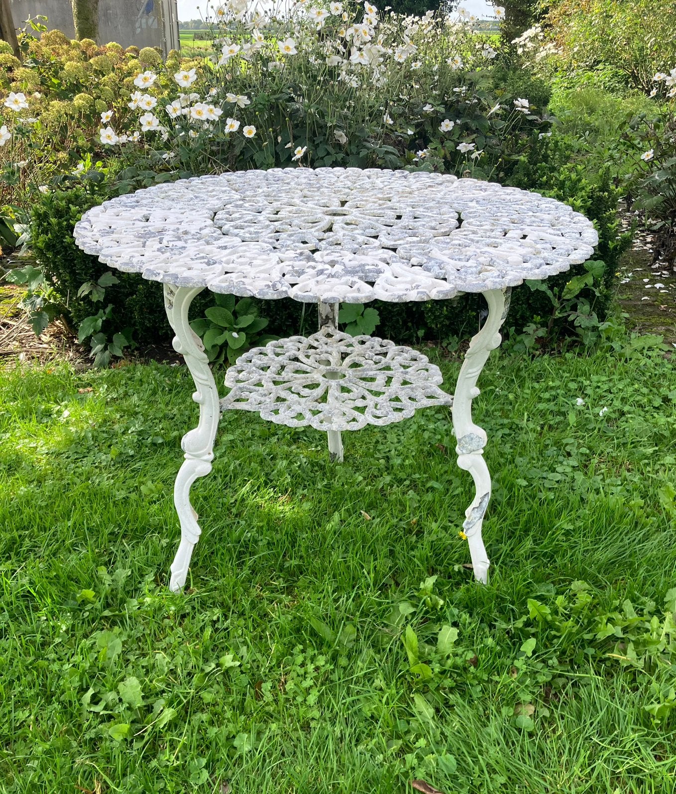 Mooie tuintafel bistrotafel, Tuin en Terras, Ophalen, Gebruikt, Rond