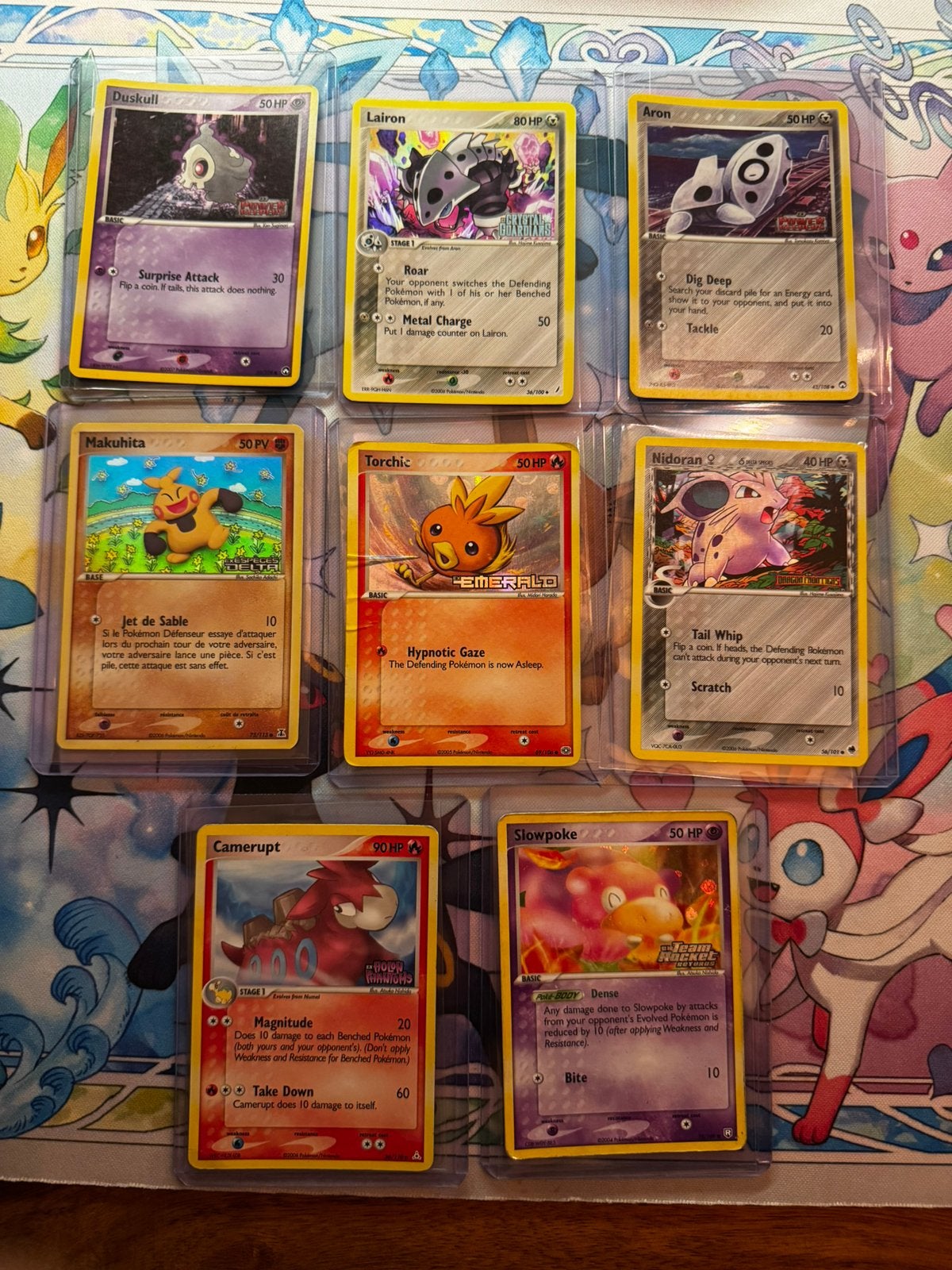 Pokemon Vintage Stamped Kaarten Oud Origineel., Ophalen of Verzenden, Nieuw, Meerdere kaarten