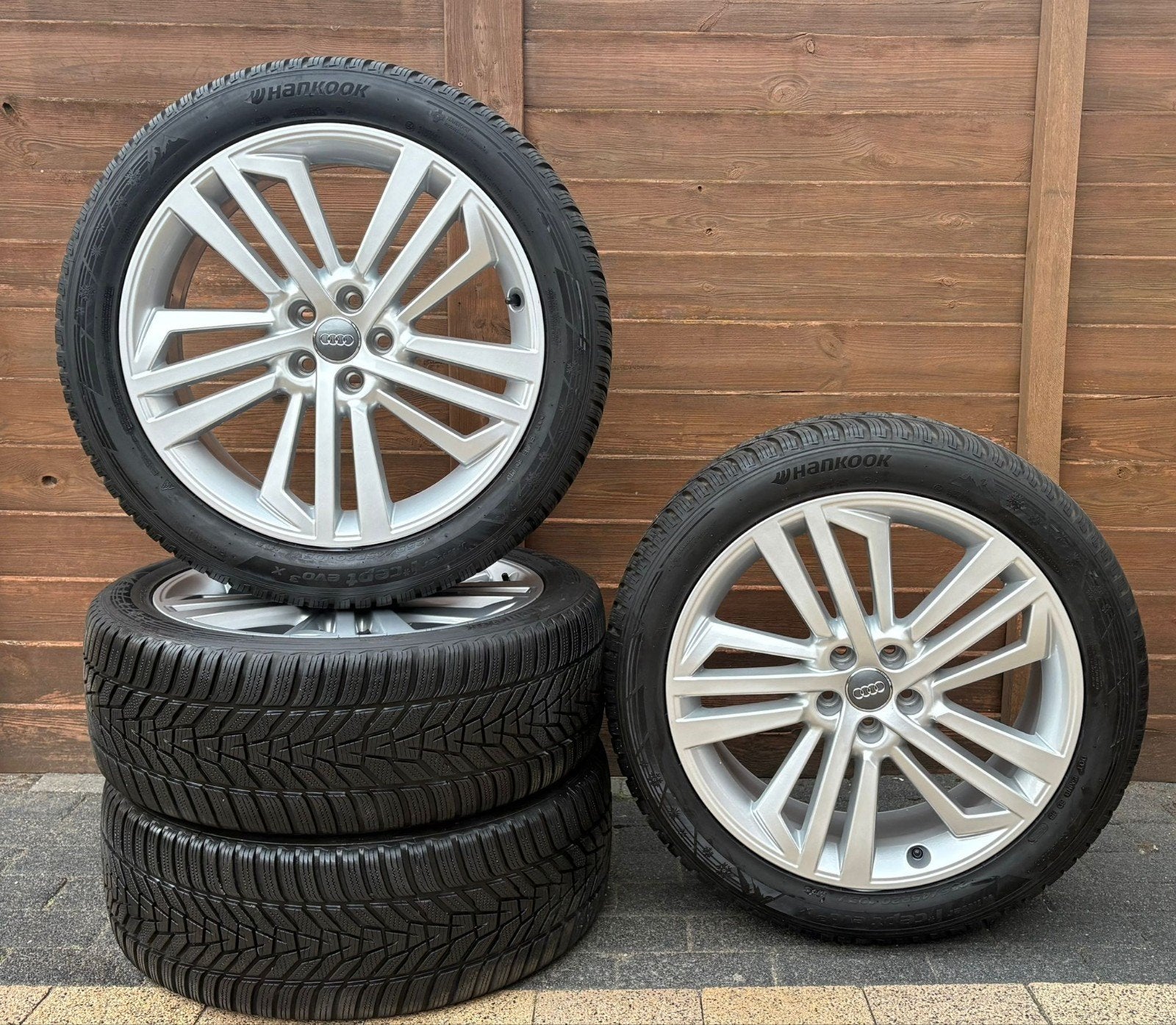 Audi Q5 SQ5 originele 20 inch velgen met winterbanden, Ophalen, Gebruikt, 255 mm, Banden en Velgen