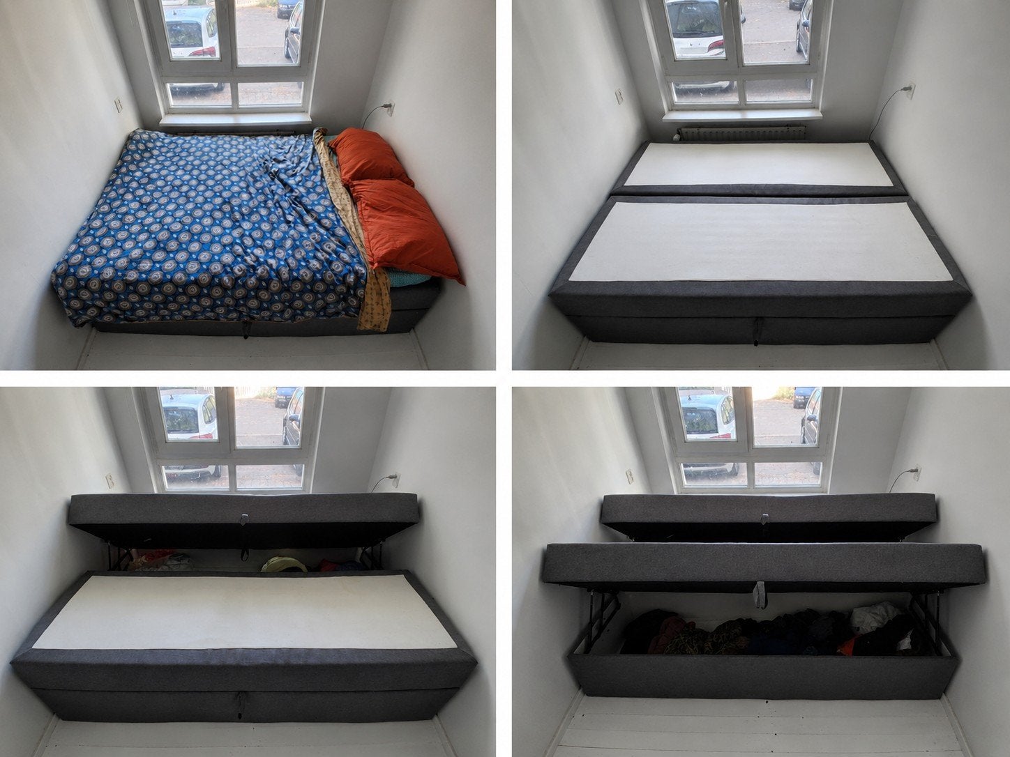 Boxspring, Ophalen, Gebruikt, Tweepersoons, 180 cm