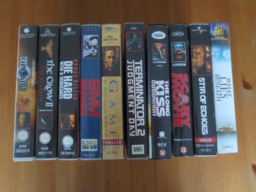 10 originele videobanden 16+, Vanaf 16 jaar, Ophalen of Verzenden, Zo goed als nieuw, Actie en Avontuur