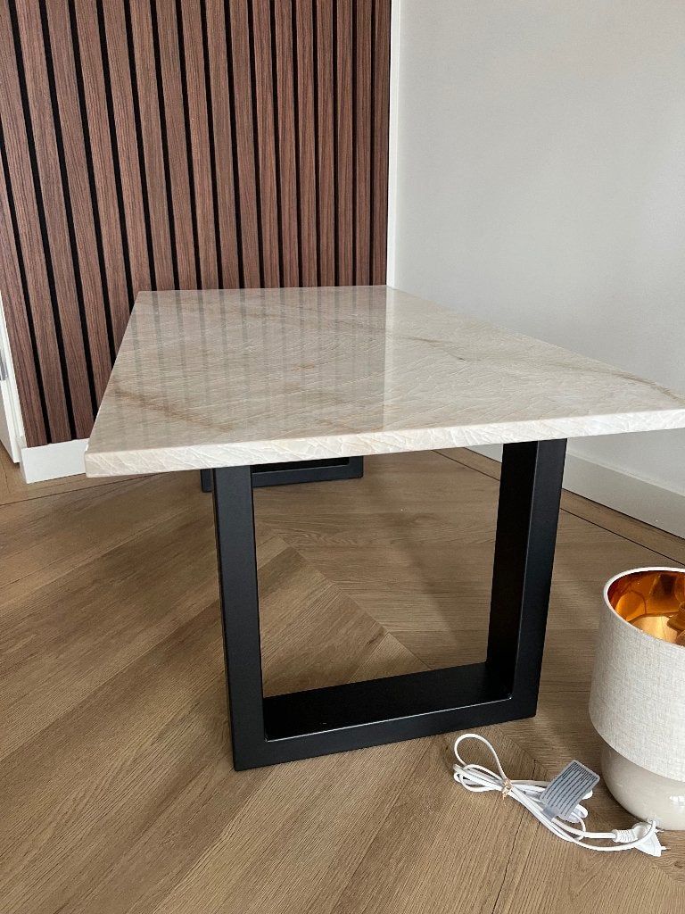 Salontafel tja mahal marmer, Huis en Inrichting, Ophalen, 100 tot 150 cm, Taj Mahal, Overige materialen