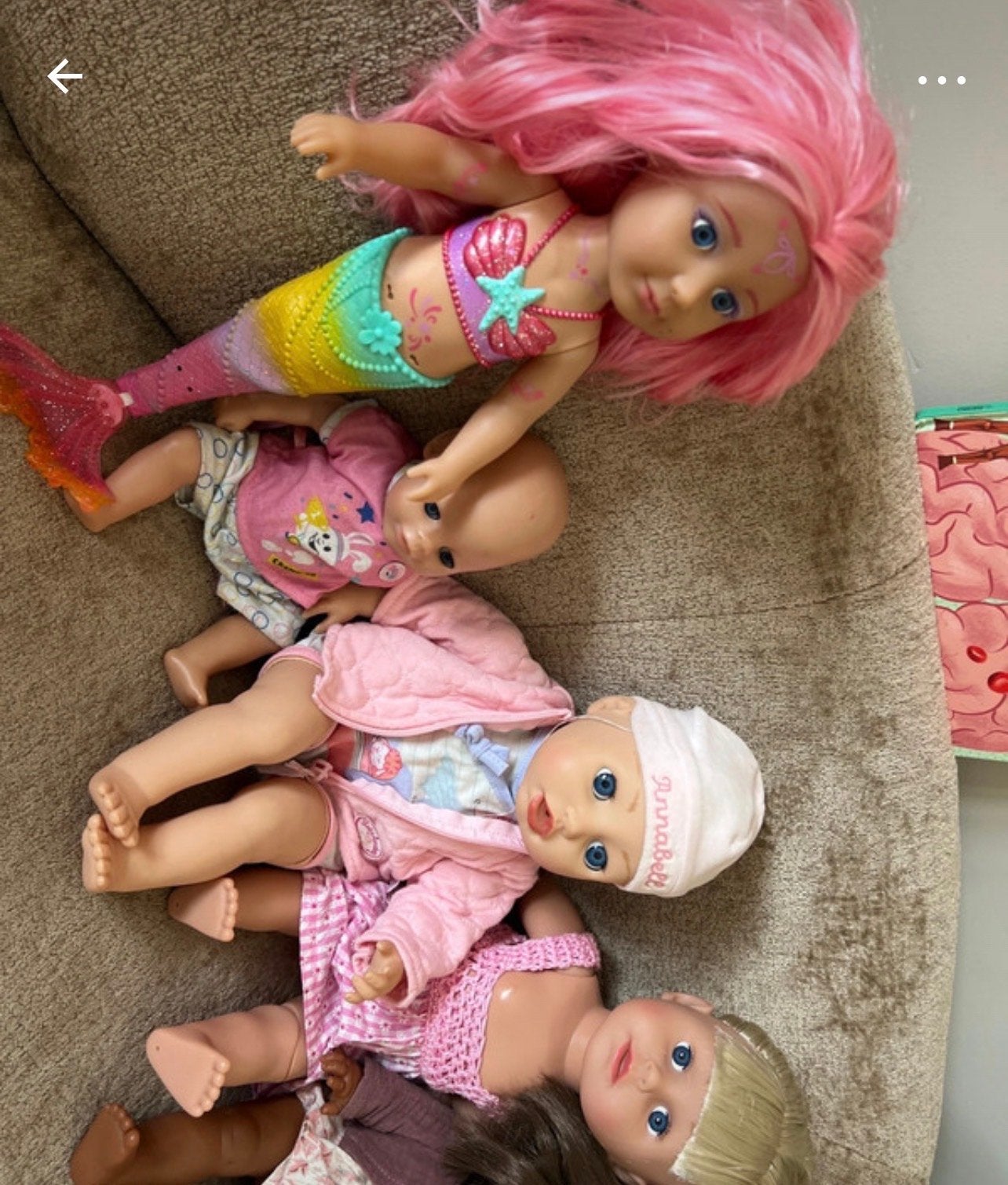 Grote collectie poppen: Baby Born, Baby Annabel, Paola Reina, Kinderen en Baby's, Ophalen of Verzenden, Gebruikt, Babypop