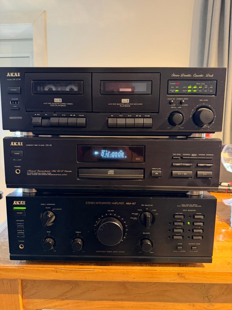 Vintage AKAI HiFi Set Werkend & Klassieke 90’s Sound, Ophalen of Verzenden, Zo goed als nieuw, Cd-speler, Akai