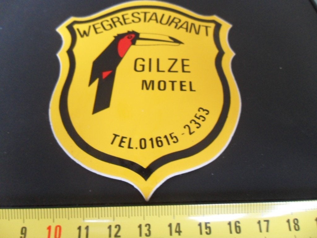 sticker wegrestaurant gilze motel van der valk, Verzamelen, Ophalen of Verzenden, Zo goed als nieuw